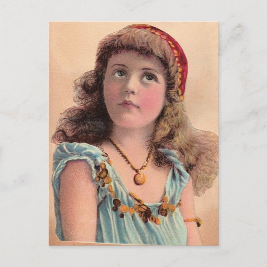  moedermeisje briefkaart (Voorkant)