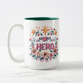 Moedermoed Tweekleurige Koffiemok (Links)