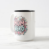 Moedermoed Tweekleurige Koffiemok (Voorkant links)