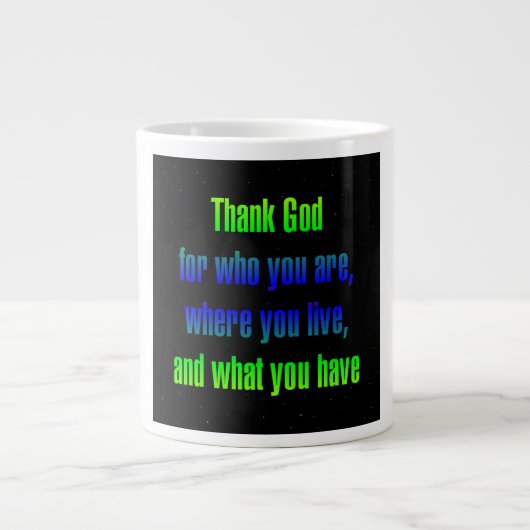 Moedermotto # 147 grote koffiekop (Voorkant)