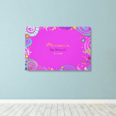 MOEDERNATUUR ZWIRL Bat Mitzvah tekent aan boord Canvas Afdruk (Insitu (Houten vloer))