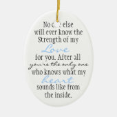 moederofferte keramisch ornament (Voorkant)