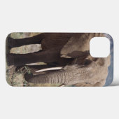 Moederolifant die loopt met olifantenkalf Case-Mate iPhone case (Achterkant (horizontaal))