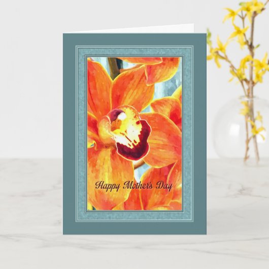 Moederorchidee Kaart (Gele Bloem)
