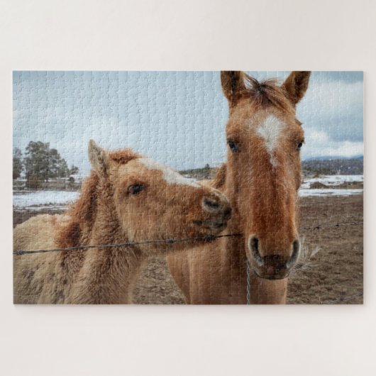 Moederpaarden en -dieren legpuzzel (Horizontaal)