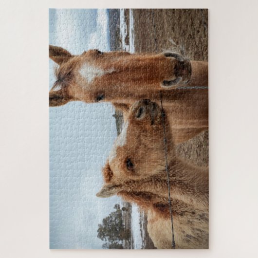 Moederpaarden en -dieren legpuzzel (Verticaal)