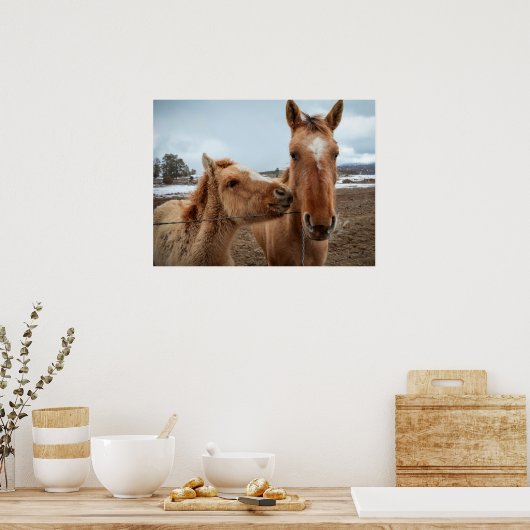 Moederpaarden en -dieren poster (Keuken)