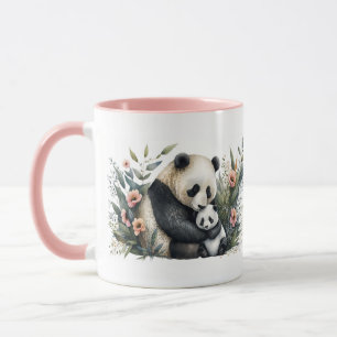 Moederpanda en Welpen Mok