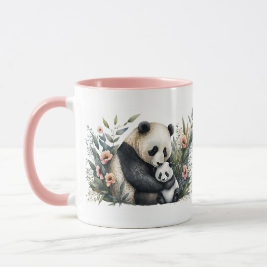 Moederpanda en Welpen Mok (Links)