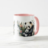 Moederpanda en Welpen Mok (Voorkant rechts)