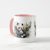 Moederpanda en Welpen Mok (Voorkant links)
