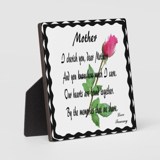 MOEDERPLAQUE FOTOPLAAT (Voorkant)