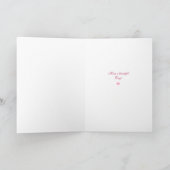 Moeders 75ste verjaardag bloemen freesia kaart (Binnen)