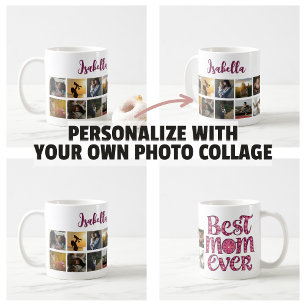 Moeder's Aandenken Foto Collage Trendy Quote Koffiemok