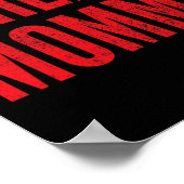 Moeders aanmoedigen Cheerleading Moeder Rode Overe Poster (Hoek)