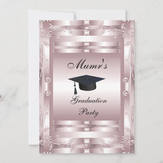 Moeders Afstudeerfeest Formele Uitnodiging (Voorkant)