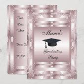 Moeders Afstudeerfeest Formele Uitnodiging (Voorkant / Achterkant)