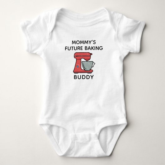 Moeder's Bakmaatje - Baby Bakken - Koken Romper (Voorkant)