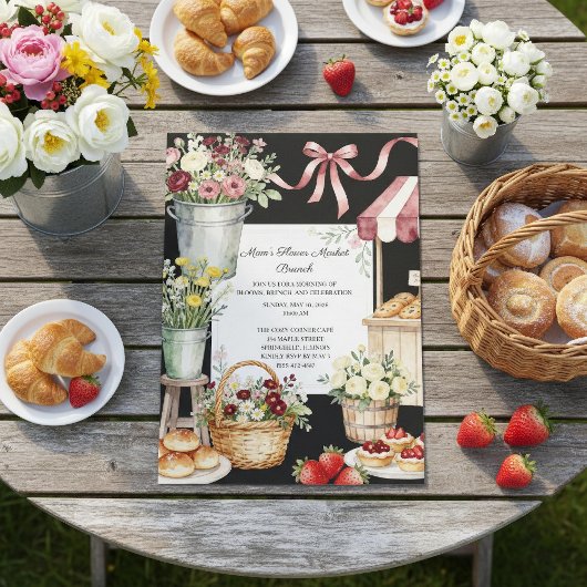 Moeders Bloemenmarkt Brunch Moederdag Kaart