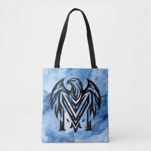 Moeders Bold Eagle op Blue Smoke grote schoudertas Tote Bag