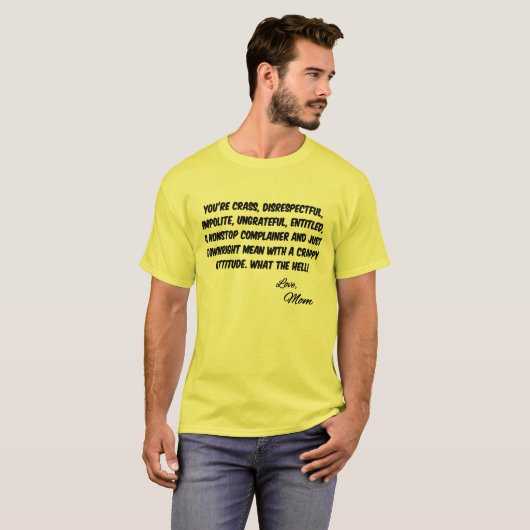 Moeders Boodschap T-shirt (Voorkant volledig)