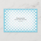 Moeders buik grootte schattig Beer picknick Baby s Informatiekaartje (Achterkant)