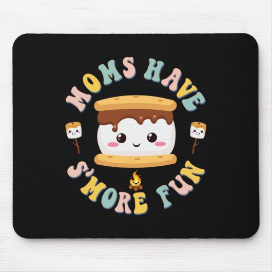 Moeders Camping Kawaii Smores Moeders Hebben Meer Muismat (Voorkant)