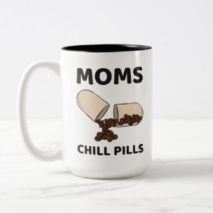 Moeders Chill Pillen Coffee Bean Capsule Tweekleurige Koffiemok