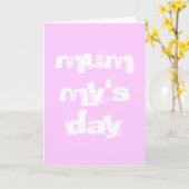 Moeders dag - moedersdag kaart (Gele Bloem)