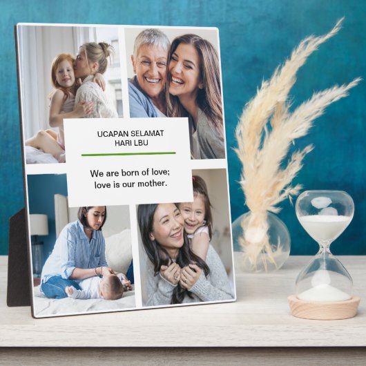 Moeders die baby's vasthouden Moederdag Quotes Pla Fotoplaat (Zijkant)