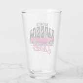 Moeder's Diner Aangepaste Naam Nep Neon 50's Klass Glas (Achterkant)
