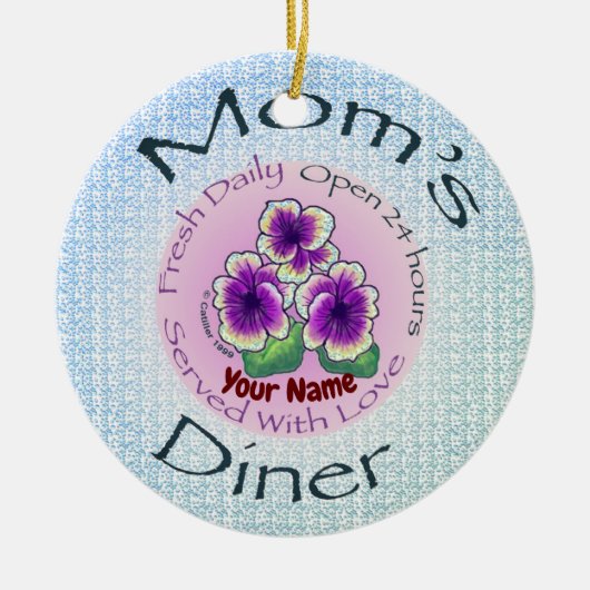 Moeders Diner Keramisch Ornament (Voorkant)