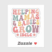 Moeders en baby's helpen bij het kweken van Schatt Sticker (Vel)