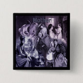  moeders en kinderen Collage Moederdag Vierkante Button 5,1 Cm (Voorkant)