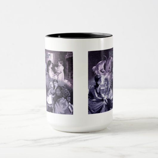  moeders en kinderen Collage Mok (Midden)