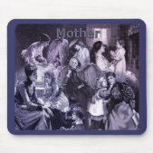 moeders en kinderen Collage Muismat (Voorkant)