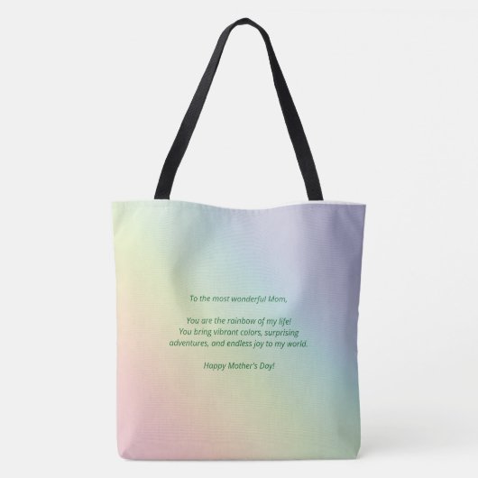 Moeders en regenbogen Moederdag Canvas tas (Achterkant)