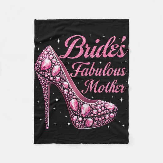 Moeder's Fabulous Bride Happy Wedding Dag Fleece Deken (Voorkant)