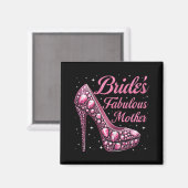 Moeder's Fabulous Bride Happy Wedding Dag Magneet (Voorkant / Achterkant)