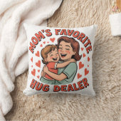 Moeders Favoriete Knuffel Dealer Cozy Decoratiekus Kussen (Deken)