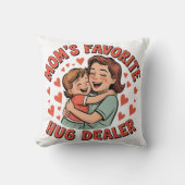 Moeders Favoriete Knuffel Dealer Cozy Decoratiekus Kussen (Voorkant)