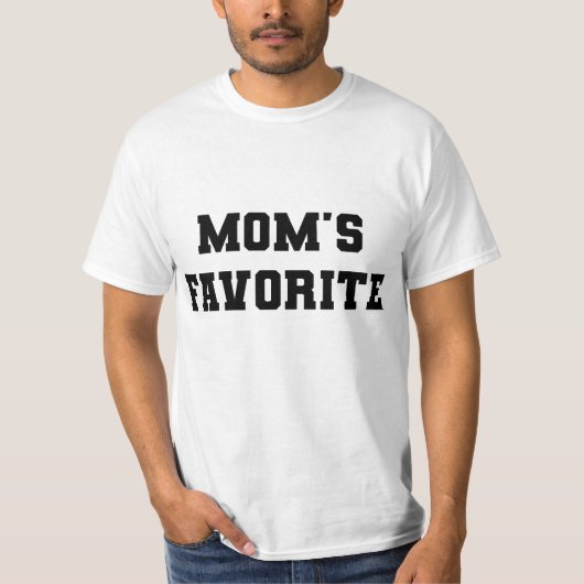 Moeders Favoriete Varsity T-shirt (Voorkant)
