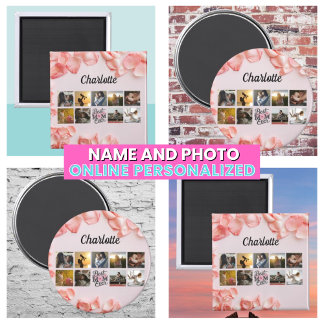 Moeder's foto collage script Beste mam ooit Magneet