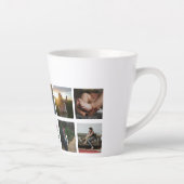 Moeders Fotocollage Script Best Mom Ever  Latte Mok (Rechts)