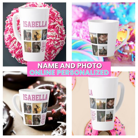 Moeders Fotocollage Script Best Mom Ever  Latte Mok