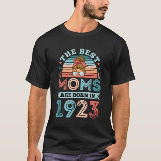 Moeders geboren in 1923 100e Moederdag T-shirt (Voorkant)