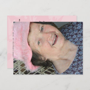 Moeder's gedicht fotokaart met gedicht achteraan briefkaart