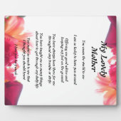 Moeder's gedicht fotoplaat (Voorkant)