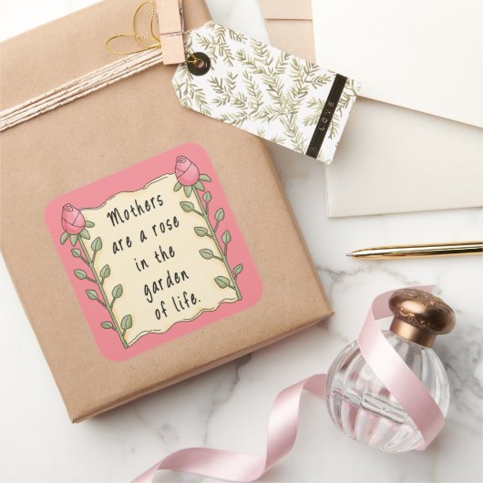 Moeder's gedicht Holiday leuke sticker (Geschenken)