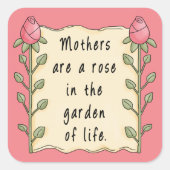 Moeder's gedicht Holiday leuke sticker (Voorkant)